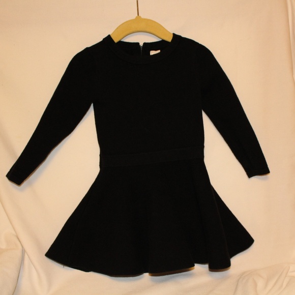 girls black sweater dress